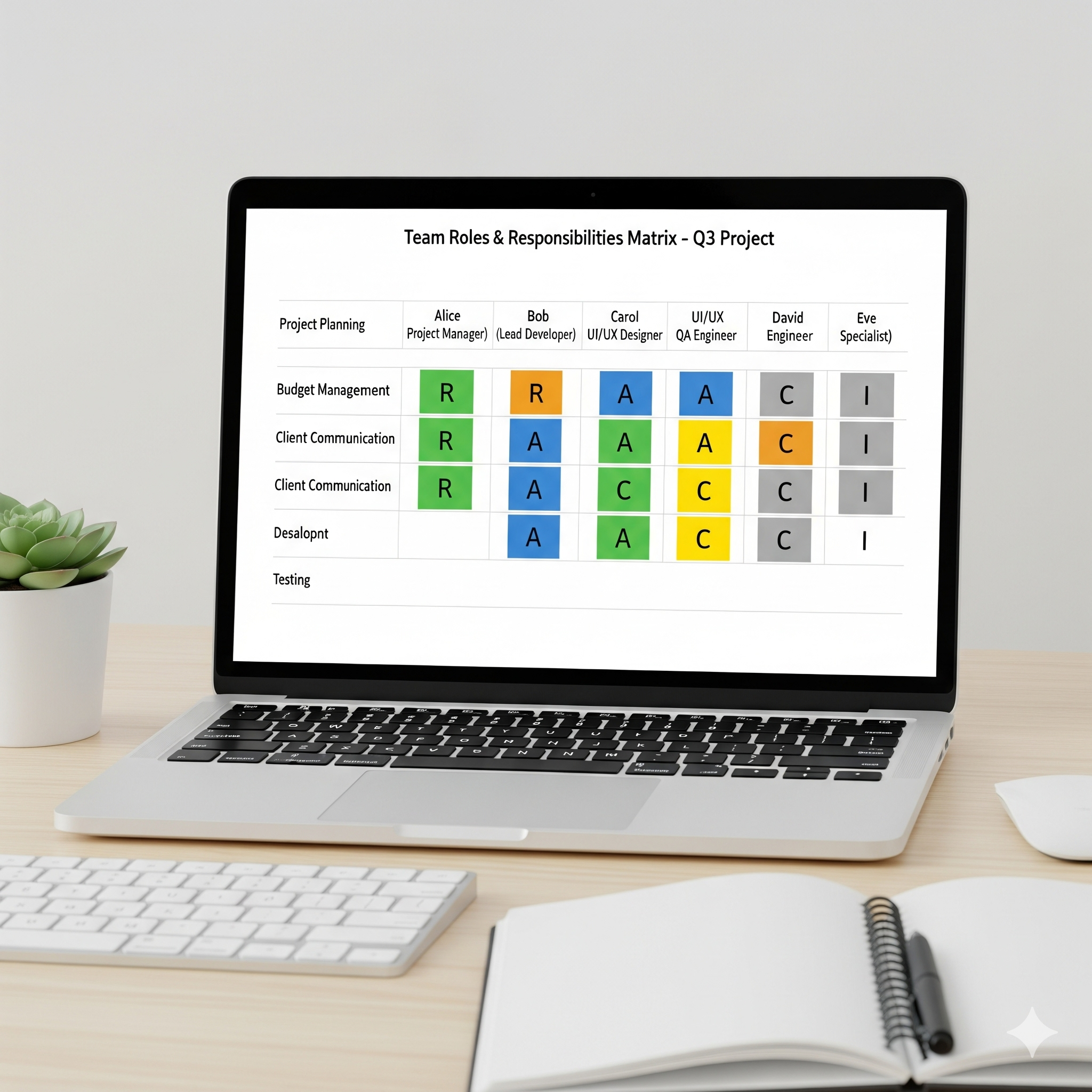Team Roles & Responsibilities Matrix